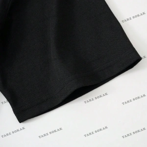 KOD Trend Street Life Erkek Slogan ve Yıldız Baskılı Damla Omuz Tişört