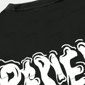 KOD Trend Street Life Erkek Sloganlı Grafik Tişört