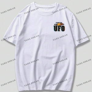 KOD Trend Street Life Erkek Uzaylı ve Sloganlı Grafik Tişört