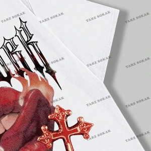 KOD Trend Street Life Harfli ve Dudaklı Kısa Kollu Erkek Tişört