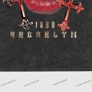 KOD Trend Street Life Harfli ve Dudaklı Kısa Kollu Erkek Tişört