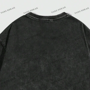 KOD Trend Street Life İlkbahar Yaz Günlük Giyime Uygun Kafatası ve Slogan Baskılı Kısa Kollu Erke