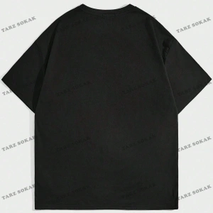 KOD Trend Yarasa Sada Erkek Komik Kedi Baskılı T-Shirt