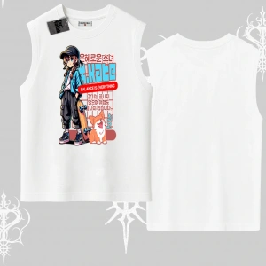 Kolsuz Tshirt Anime Hiker Girl Balance Is Everything Baskılı