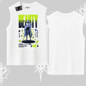 Kolsuz Tshirt Anime Unity Neon Detaylı Grafik Baskılı