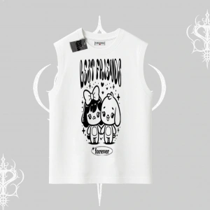 Kolsuz Tshirt Best Friends Forever Baskılı Sevimli Tasarım