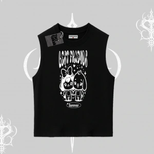 Kolsuz Tshirt Best Friends Forever Baskılı Sevimli Tasarım