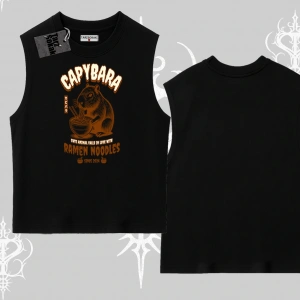 Kolsuz Tshirt Cute Capybara Enjoying Ramen Noodles Artwork