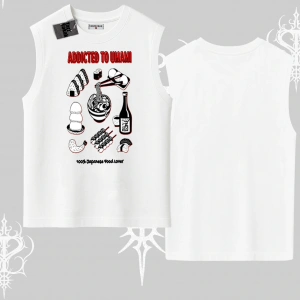 Kolsuz Tshirt Japon Mutfağı Umami Temalı Baskılı