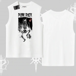 Kolsuz Tshirt Punk Rock Chaos Skeleton Riot