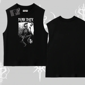 Kolsuz Tshirt Punk Rock Chaos Skeleton Riot