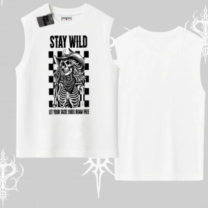 Kolsuz Tshirt Stay Wild Rock Spirit Urban Riot