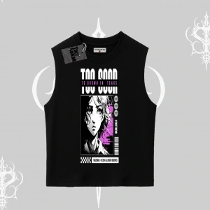 Kolsuz Tshirt Too Good Anime Girl Grafik Baskılı