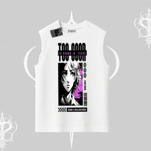 Kolsuz Tshirt Too Good Anime Girl Grafik Baskılı
