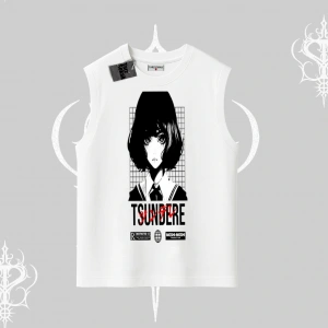 Kolsuz Tshirt Tsundere Anime Japanese Style Baskılı