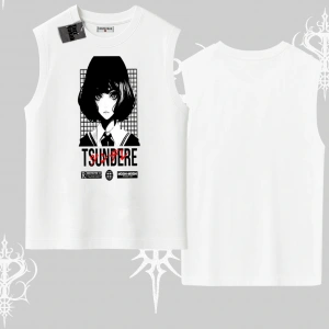 Kolsuz Tshirt Tsundere Anime Japanese Style Baskılı