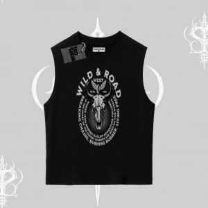 Kolsuz Tshirt Wild & Road Western Skull Biker Street Culture