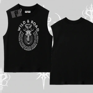 Kolsuz Tshirt Wild & Road Western Skull Biker Street Culture