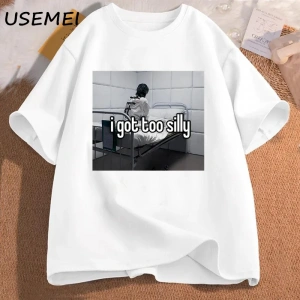 Komik Chonk Kedi T-Shirt Erkekler Kadınlar için Sevimli Şişman Kedi TeeMinimalist Mem 2896