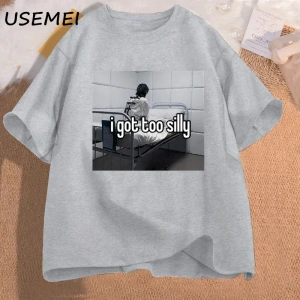 Komik Chonk Kedi T-Shirt Erkekler Kadınlar için Sevimli Şişman Kedi TeeMinimalist Mem 2896