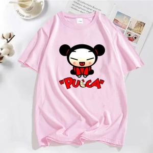 Komik karikatür Pucca çin bebek T-shirt erkekler kadınlar sevimli grafik T Shirt pamuk kısa k 2929