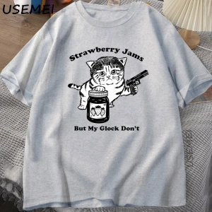 Komik kedi okuma kitap t-shirt grafik Tees pamuk erkek giyim O boyun Meme kısa kollu Tees Har 2832