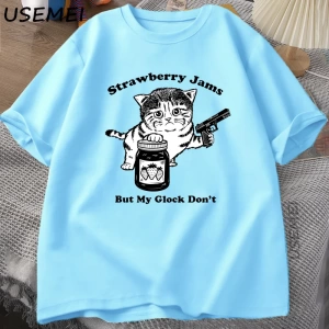 Komik kedi okuma kitap t-shirt grafik Tees pamuk erkek giyim O boyun Meme kısa kollu Tees Har 2832