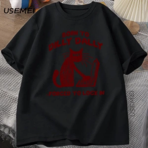Komik T Shirt erkekler sevimli rakun fırında ben sadece size fırında T-shirt pamuk yaz kısa k 2979