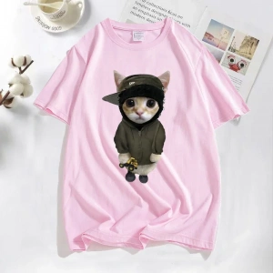 Komik Yoga T Shirt Kurbağa Öz Bakım T-Shirt Pamuk Kısa Kollu Pozitif Cottagecore Namaste Tee  2821