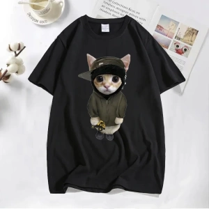 Komik Yoga T Shirt Kurbağa Öz Bakım T-Shirt Pamuk Kısa Kollu Pozitif Cottagecore Namaste Tee  2821