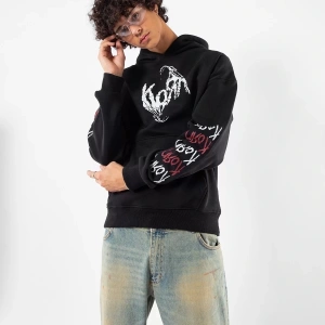 Korn Baskılı Oversize Unisex Beyaz