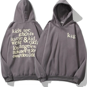 Ksg Oversıze Sweatshirt Hoodie Koyugrı
