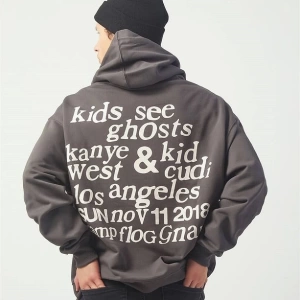 Ksg Oversıze Sweatshirt Hoodie Koyugrı Gri