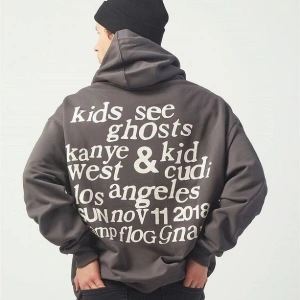 Ksg Oversıze Sweatshirt Hoodie Koyugrı Gri