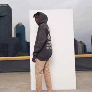 Ksg Oversıze Sweatshirt Hoodie Koyugrı Gri