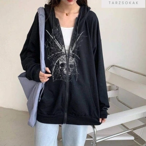 Kurukafa Örümcek Hırka Siyah