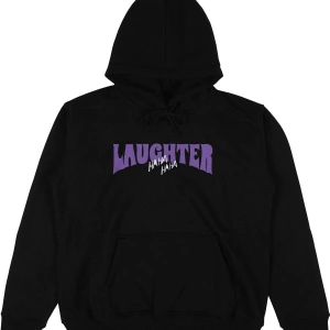 Laughter Siyah Oversize Unisex Kapüşonlu Sweatshirt Hoodie