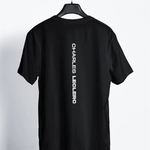 Leclerc Logo Siyah T-shirt