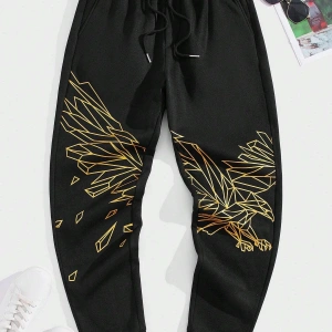 LEGND Eagle Print Drawstring Waist Eşofman Altı