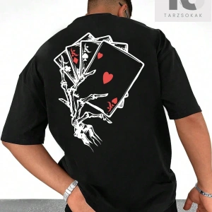 LEGND Erkek Kalpli ve Sloganlı Grafik Tişört