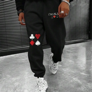 LEGND Playing Card Print Eşofman Altı