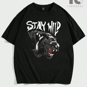 LEGND Siyah Yuvarlak Yaka Kısa Kollu Örme Erkek Tişört