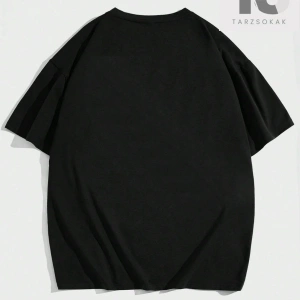 LEGND Siyah Yuvarlak Yaka Kısa Kollu Örme Erkek Tişört