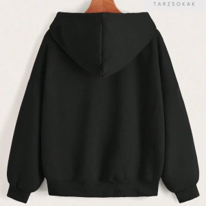 Leopar Desen Kalpler Sweatshirt Fermuarlı Hırka