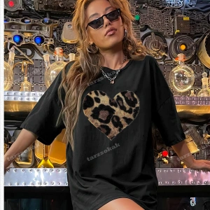 LEOPAR DESENLİ YUMOŞ KALP