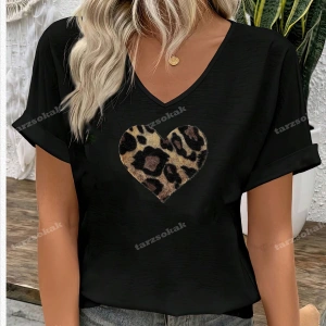 LEOPAR DESENLİ YUMOŞ KALP