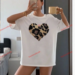 LEOPAR DESENLİ YUMOŞ KALP