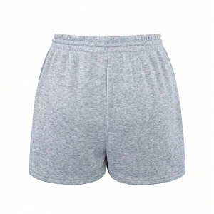 Letter & Basketball Print Drawstring Waist Şort