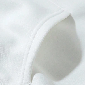 Letter & Bike Print Drop Shoulder Drawstring Hoodie Beyaz