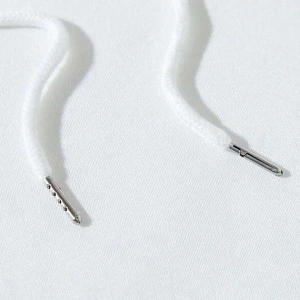 Letter & Bike Print Drop Shoulder Drawstring Hoodie Beyaz